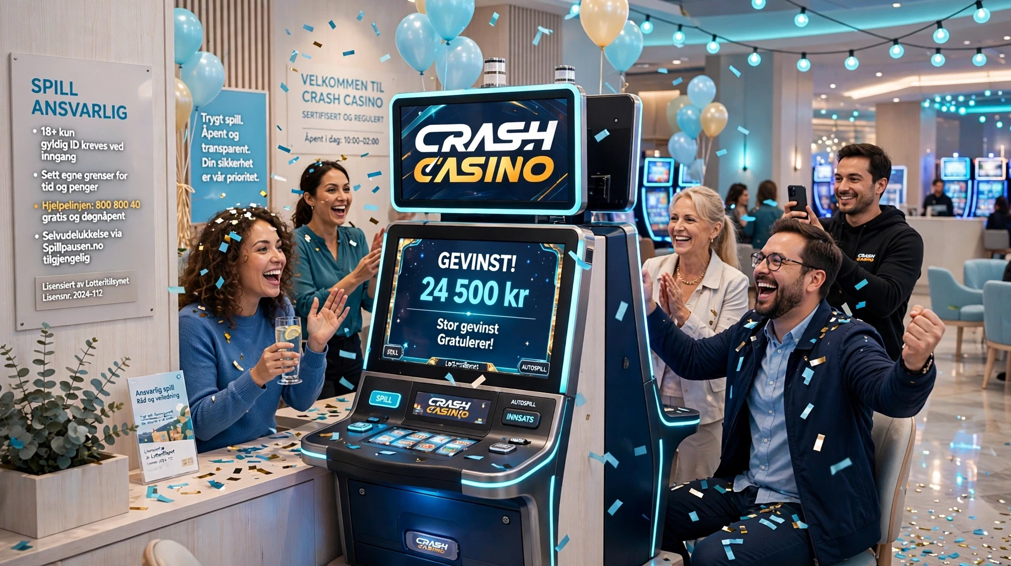 Faste jackpoter hos Crash Casino
