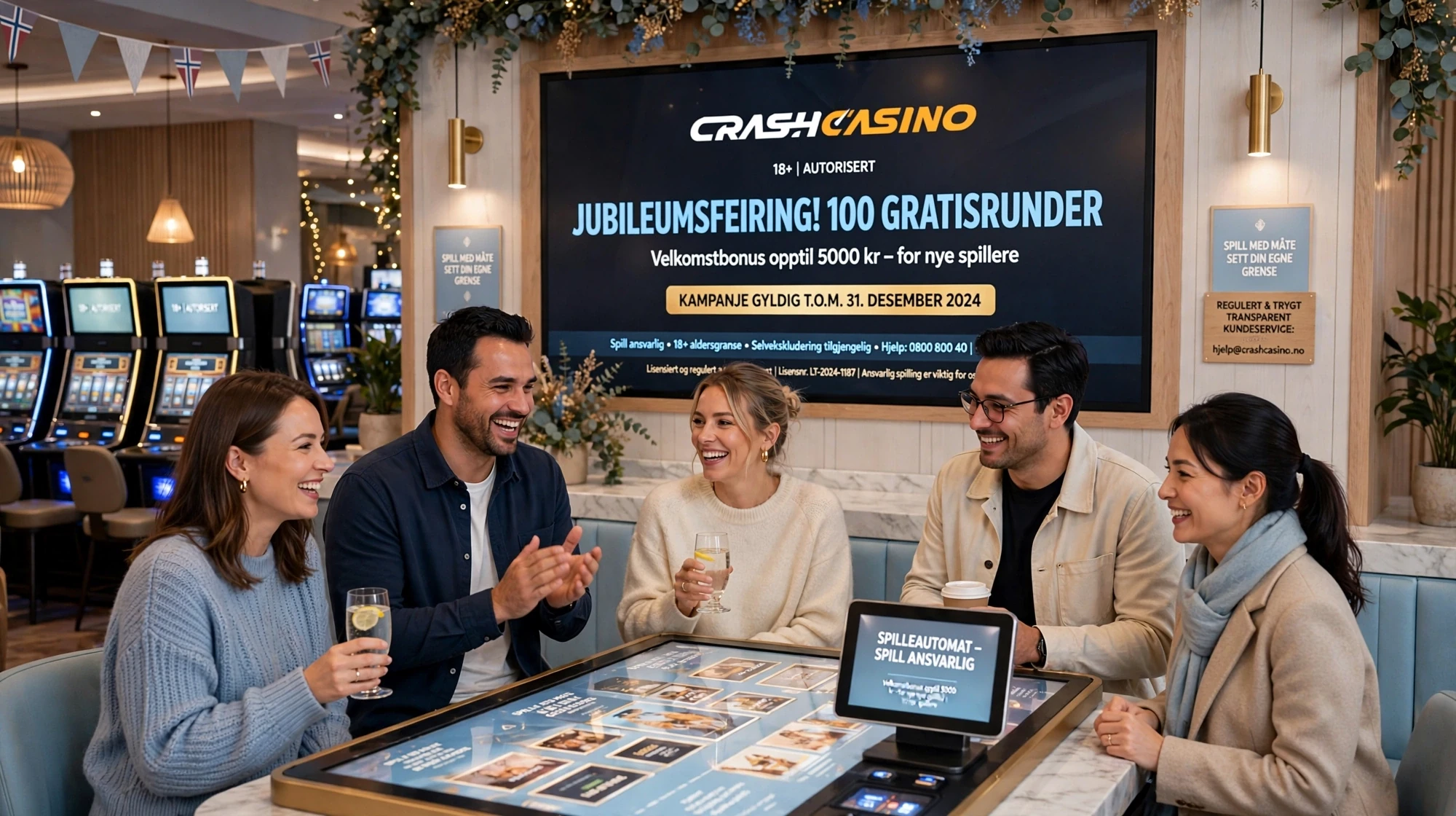 bonus i hendene på mannen hos CRASH CASINO
